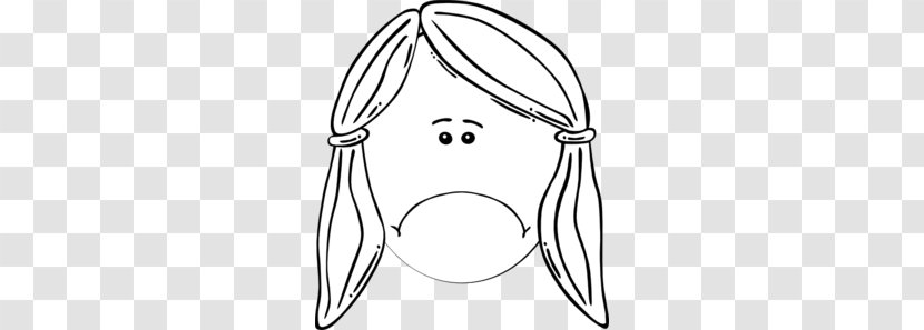Smiley Face Black And White Clip Art - Cartoon - Sad Cliparts Transparent PNG
