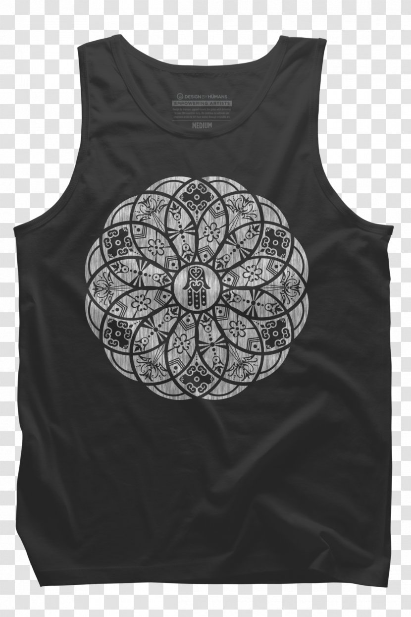 T-shirt Mandala Hoodie Design By Humans - Neck Transparent PNG