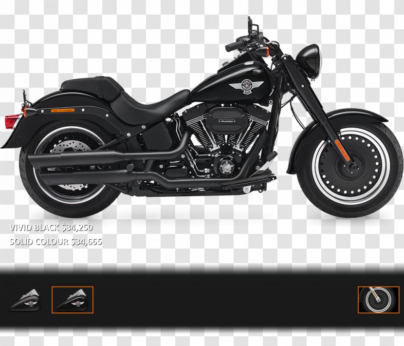 Softail Harley-Davidson FLSTF Fat Boy Motorcycle CVO - Cycle World Transparent PNG