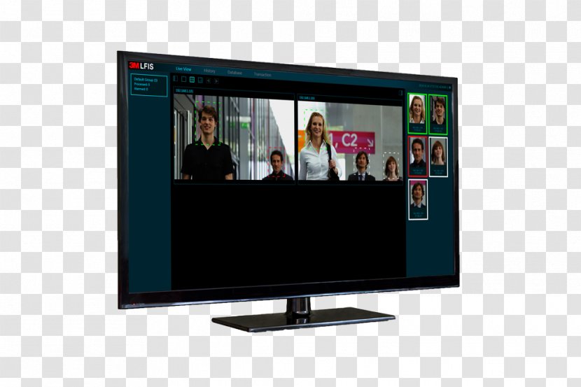 LCD Television Computer Monitors Set Facial Recognition System LED-backlit - Monitor Accessory - Face Technology Transparent PNG