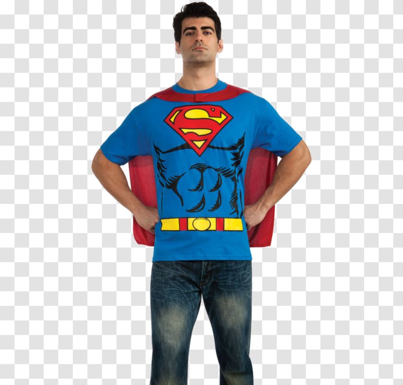 Superman T-shirt Man Of Steel Costume Cape - Superhero Transparent PNG