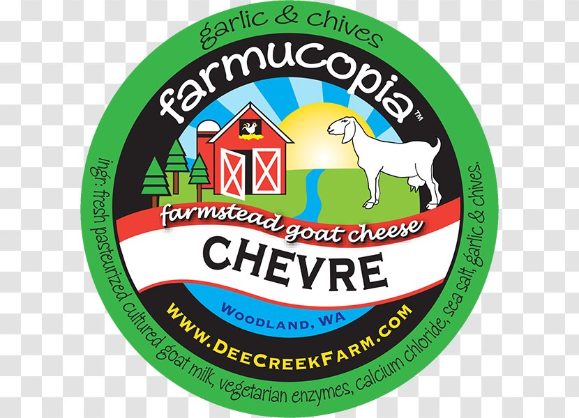 Goat Cheese Label Sticker - Signage Transparent PNG