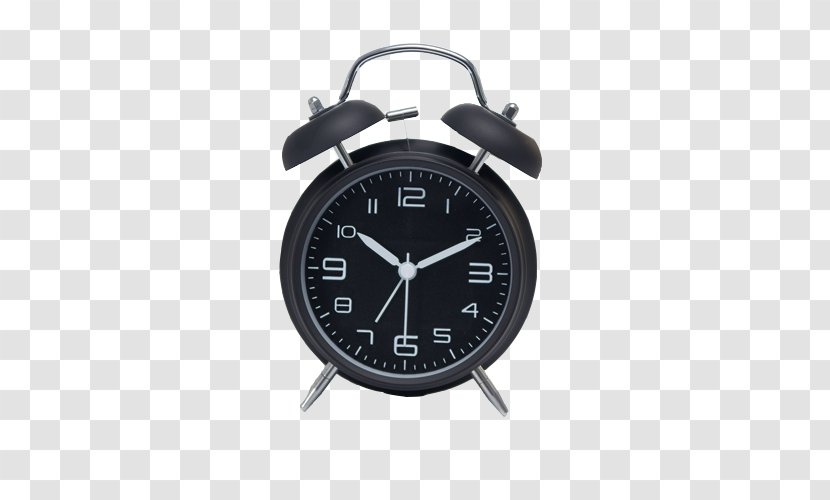 Nightstand Alarm Clock Table Digital - Bell - Black Transparent PNG
