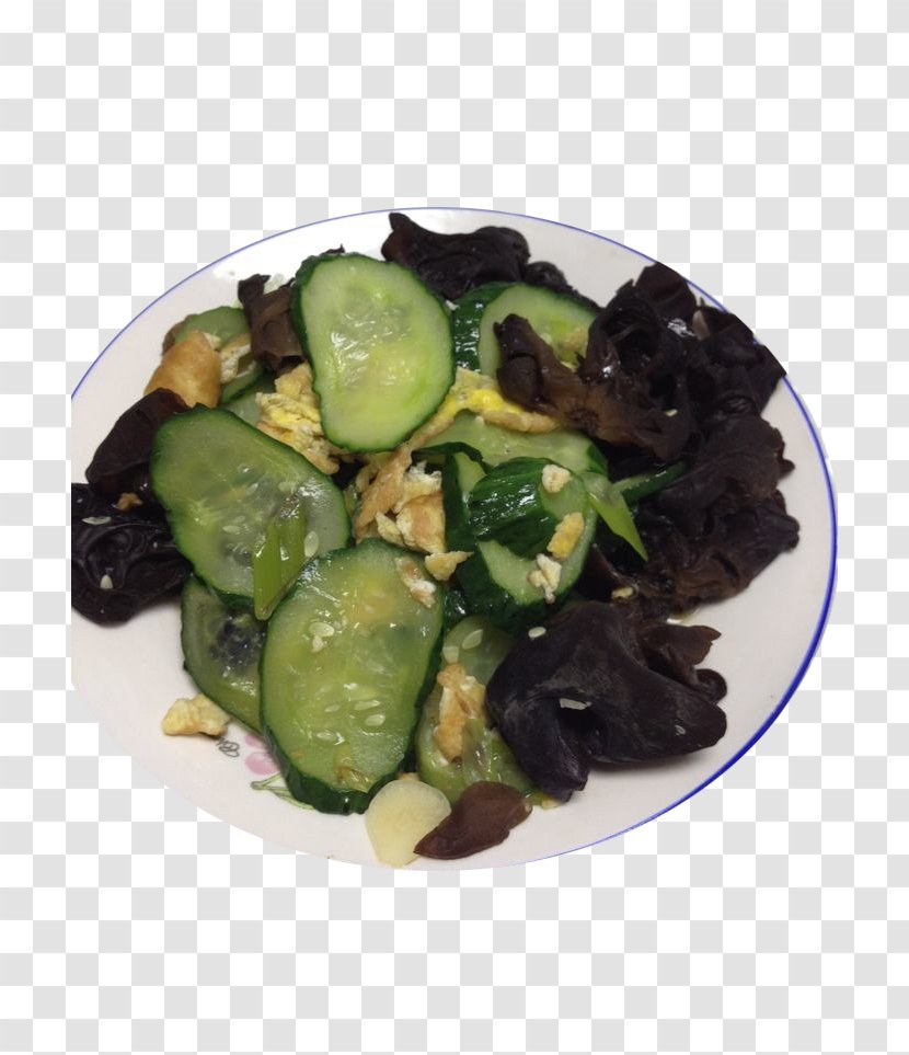 Fried Egg Scrambled Eggs Cucumber Cruciferous Vegetables Stir Frying - Yolk - Fungus Transparent PNG