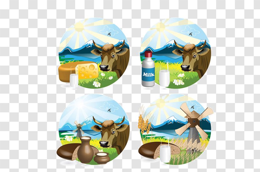 Milk Euclidean Vector - Antler - Creative Cow Factory Transparent PNG