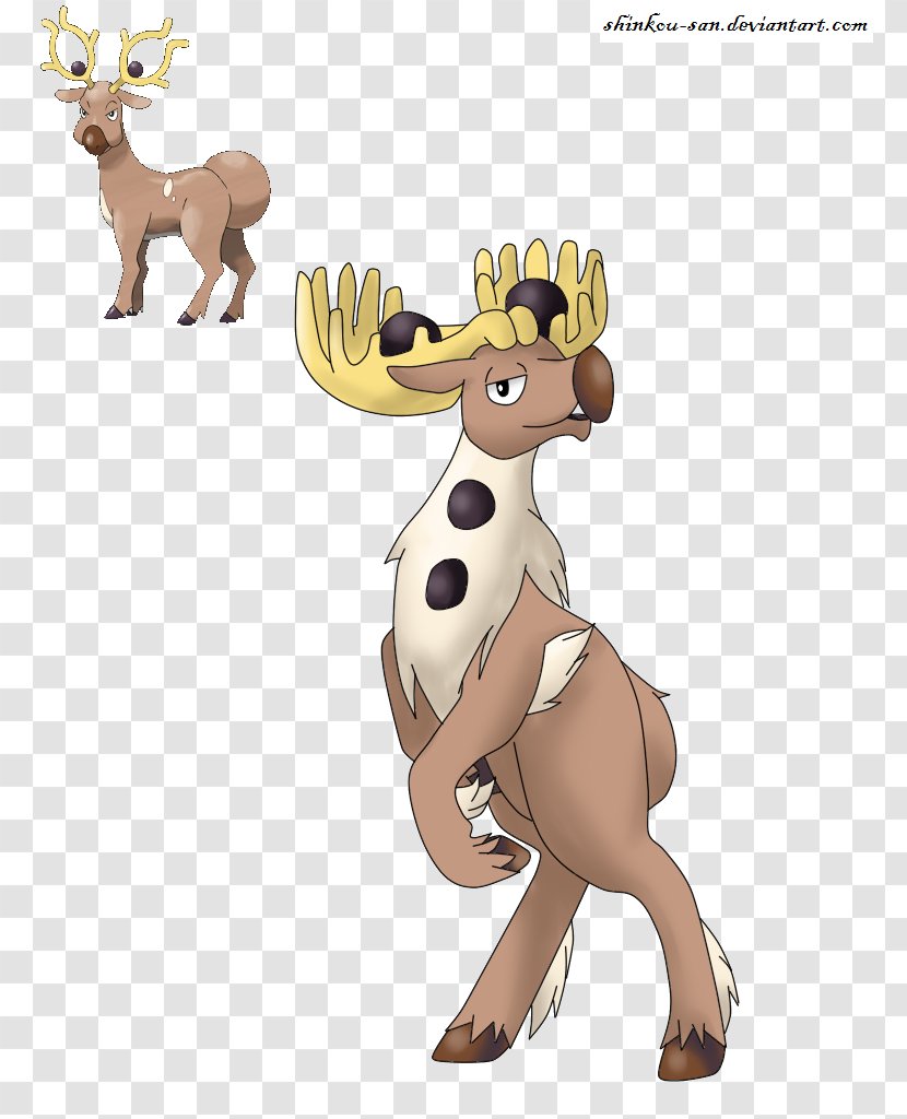 Reindeer Stantler Pokémon Evolution - Frame Transparent PNG