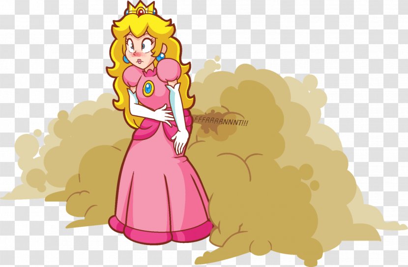 Princess Peach Daisy Flatulence Female - Pink - Clipart Transparent PNG