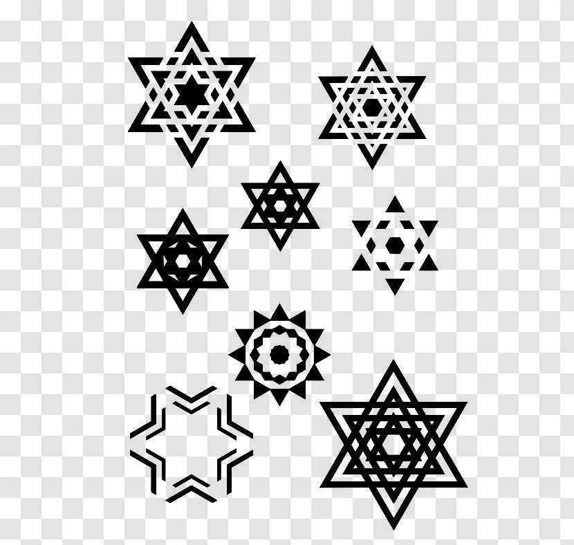 Hexagram Creative Collection - Monochrome Photography - Symmetry Transparent PNG