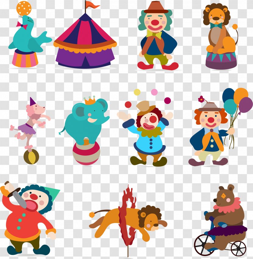 Circus Clip Art - Artwork - Clown Color Transparent PNG