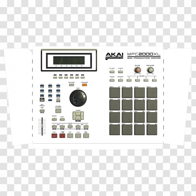 Akai MPC 2000 Electronic Musical Instruments Yamaha RM1x - Instrument - Mpc 3000 Transparent PNG