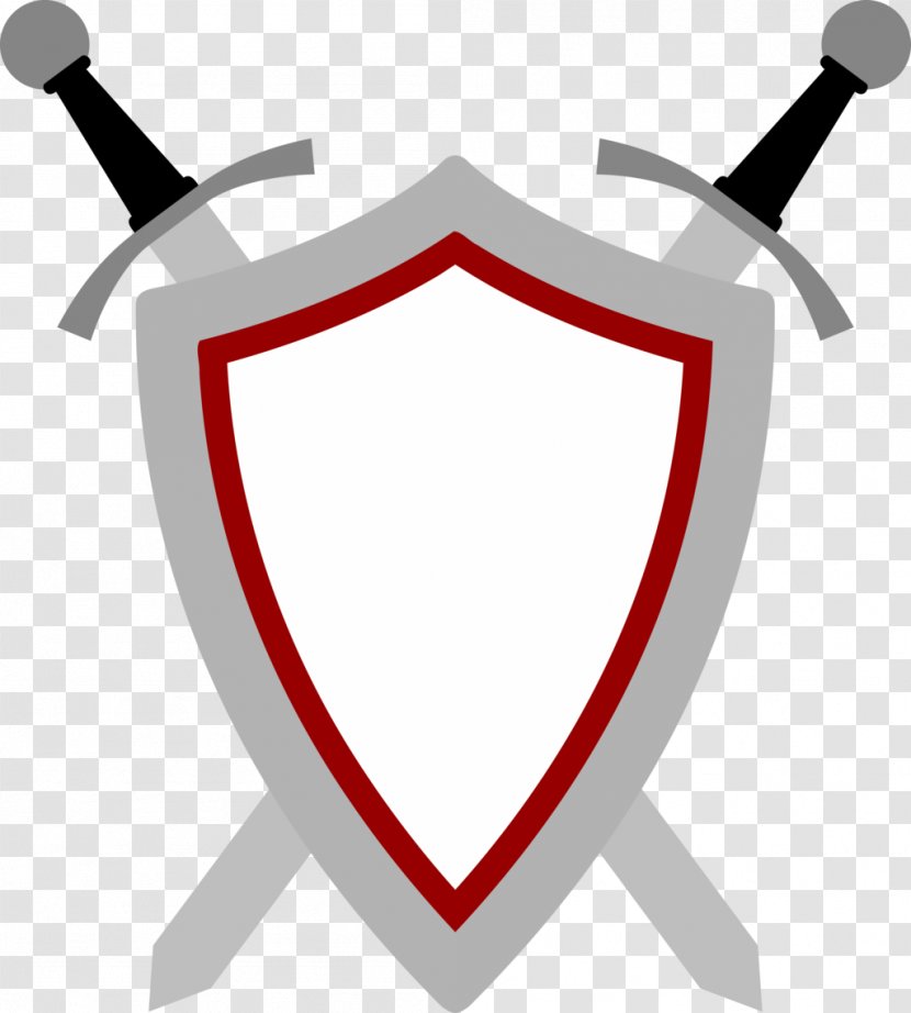 Sword Shield Clip Art - Heart Transparent PNG
