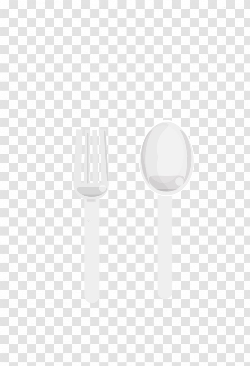 White Material Pattern - Black And - Vector Tableware Spoon Fork Transparent PNG