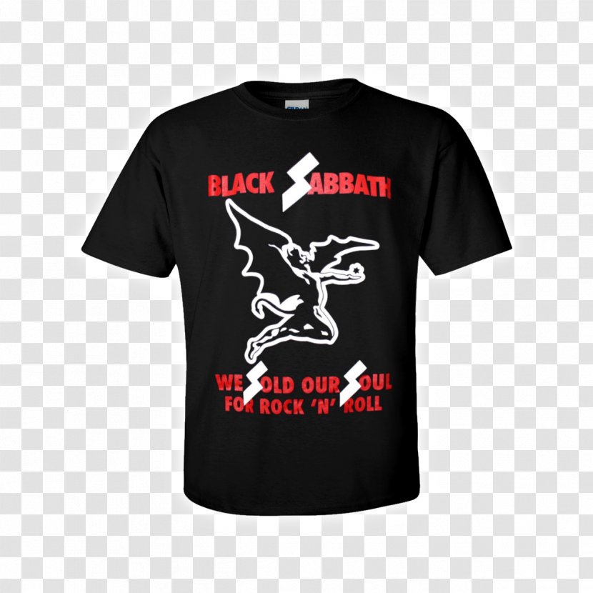 T-shirt Black Sabbath Never Say Die! Tour We Sold Our Soul For Rock 'n' Roll - Die Transparent PNG