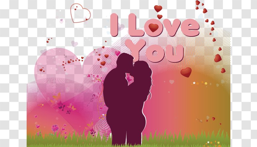 Valentines Day Couple Wish Greeting Card - Petal - Creative Valentine's Transparent PNG