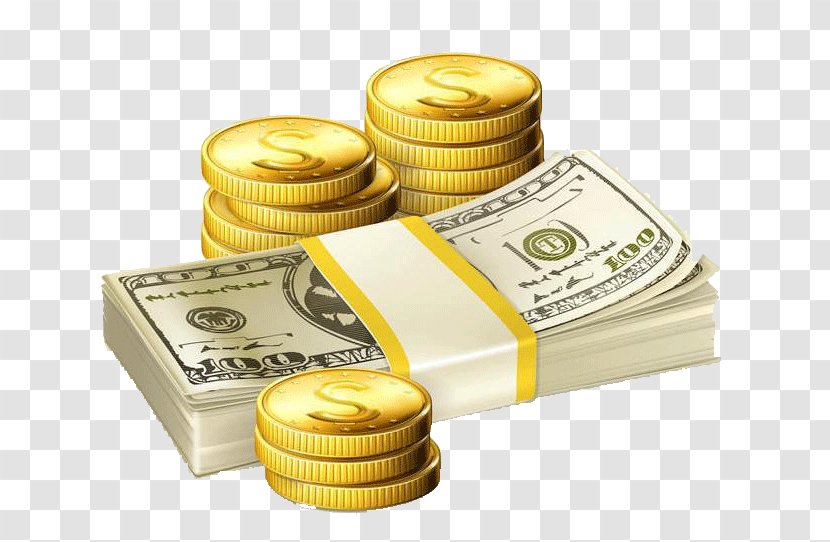 Money Finance Clip Art - Saving - Gold Dollar Transparent PNG