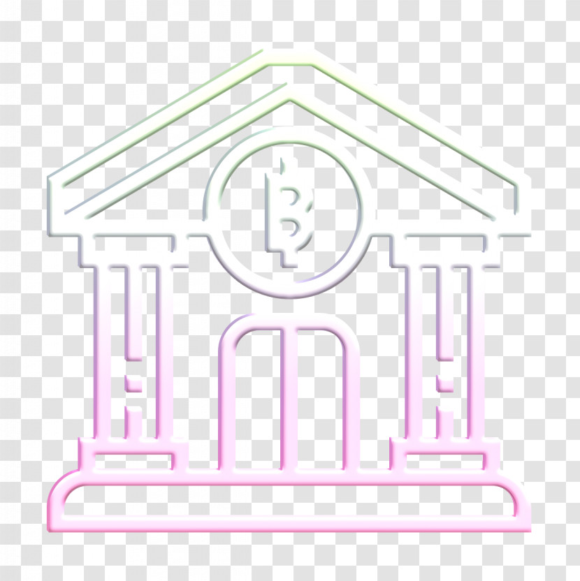 Bank Icon Blockchain Icon Transparent PNG