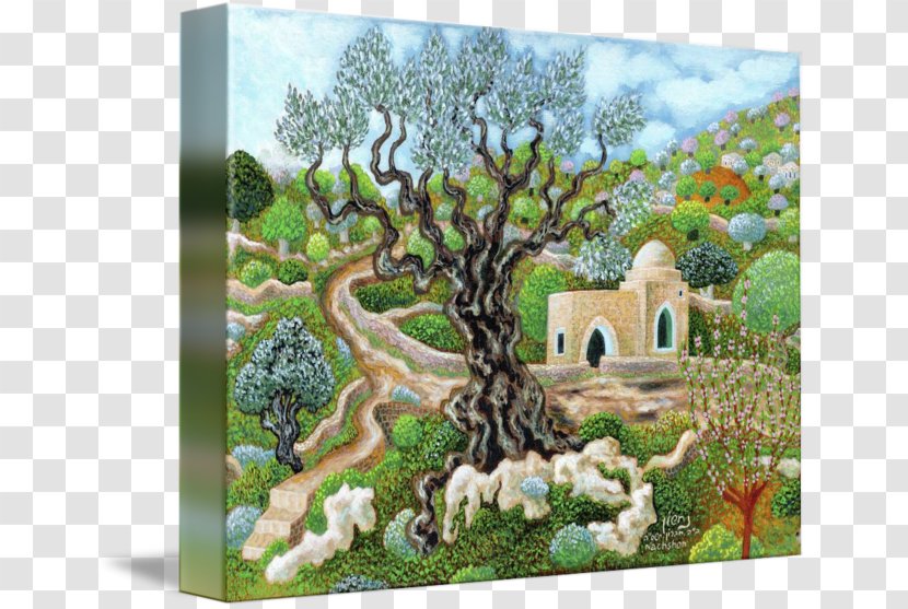 Painting Rachel's Tomb Gallery Wrap Tree Canvas - Flower Transparent PNG