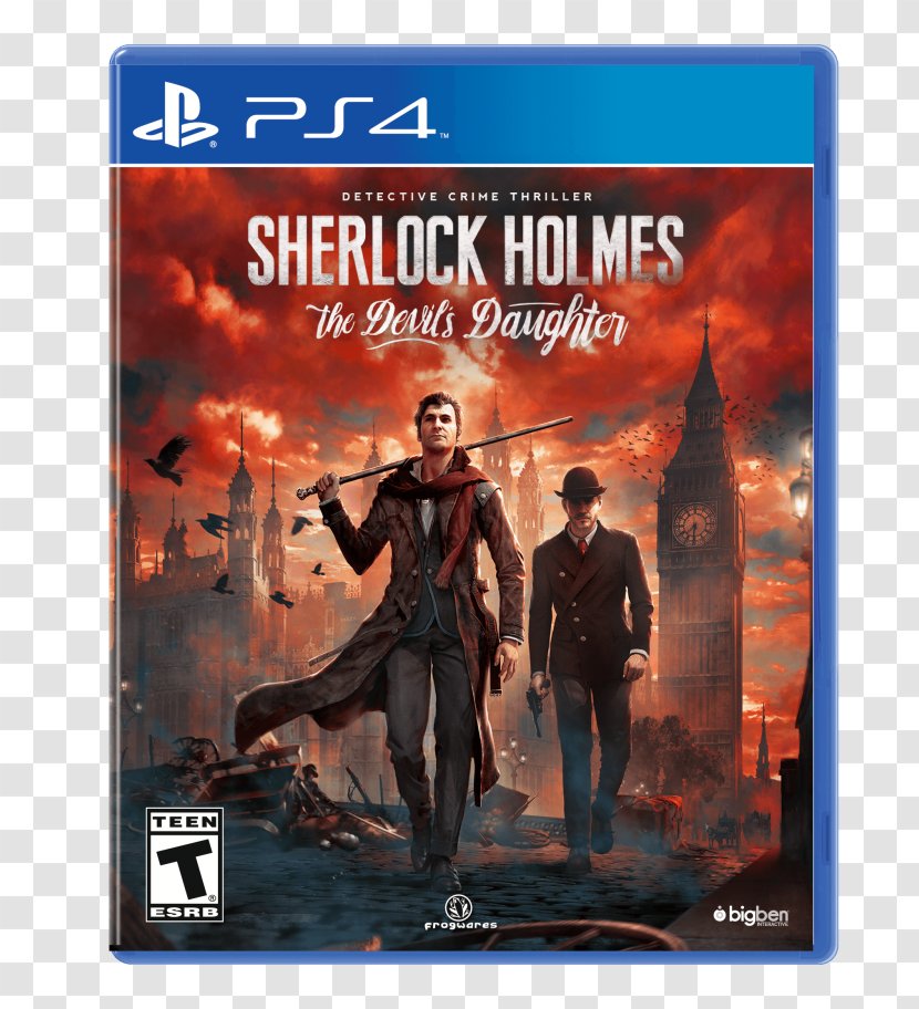 Sherlock Holmes: The Devil's Daughter Crimes & Punishments PlayStation 4 Video Game Xbox One - 360 - Holmes Transparent PNG