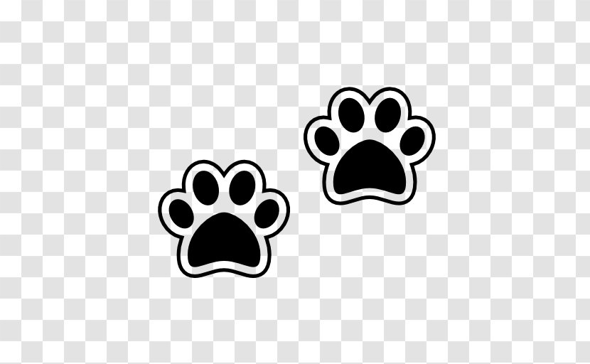 Yorkshire Terrier Paw Puppy Heart Clip Art - Black And White Transparent PNG