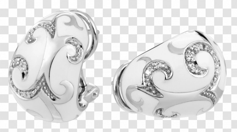 Earring Silver Body Jewellery Material Transparent PNG