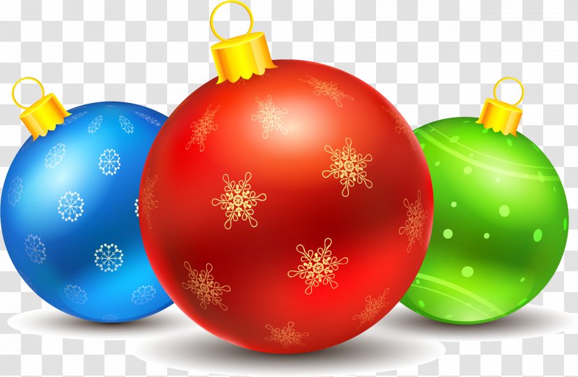 Christmas Ornament Download - Colorful Fresh Ball Decoration Transparent PNG
