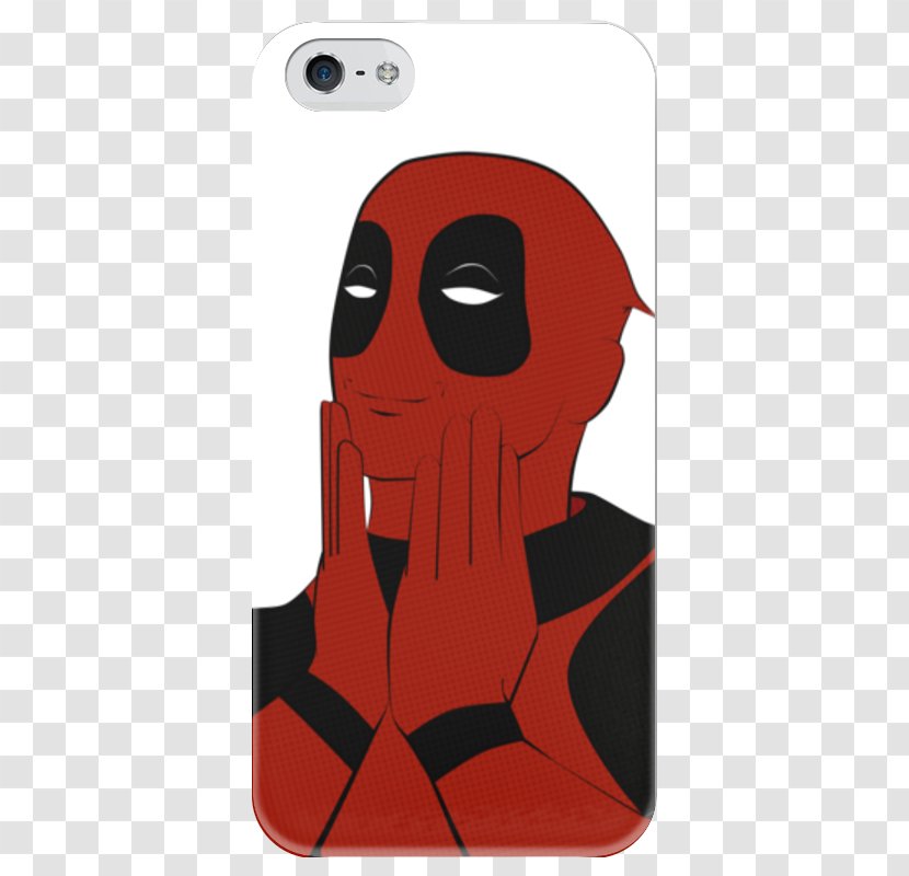 Character Font Cartoon Fiction Mobile Phone Accessories - Iphone - Deadpool 7 Plus Skins Transparent PNG