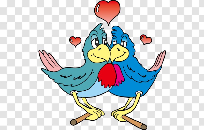Valentines Day Lovebird Dia Dos Namorados - Watercolor - Love Birds Vector Transparent PNG
