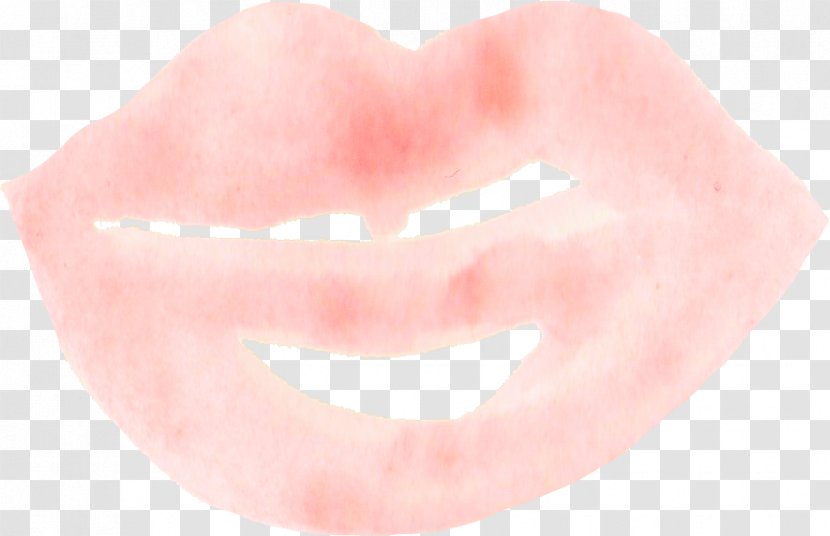 Lip Close-up - Jaw - Pink Lipstick Transparent PNG