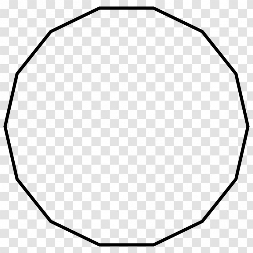 Regular Polygon Dodecagon Octagon - Monochrome Photography - Square Shape Transparent PNG