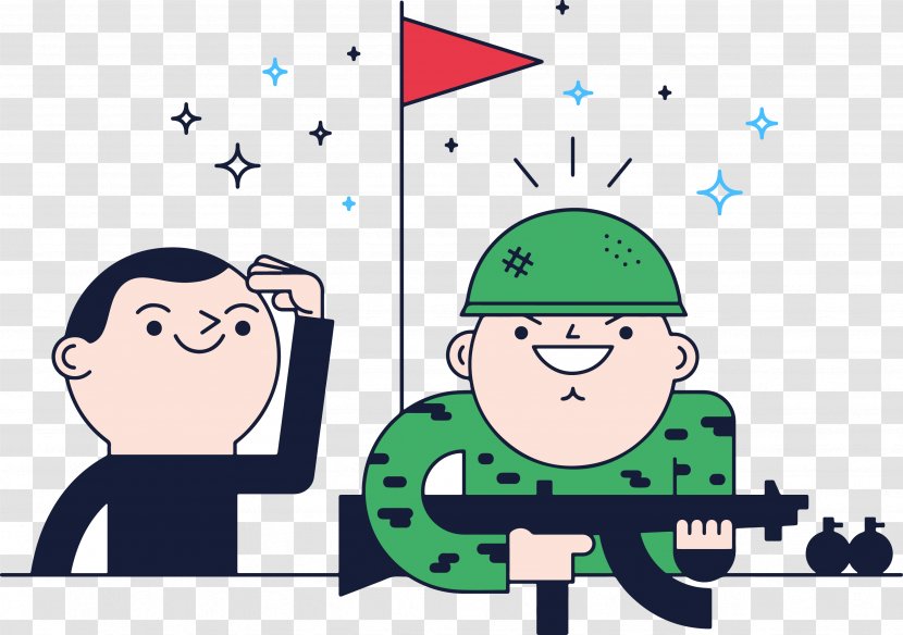 Soldier Military Army - Technology - Cartoon Soldiers Vector Transparent PNG