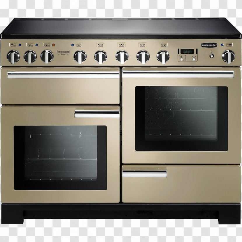 Rangemaster Professional Deluxe 110 Dual Fuel Cooking Ranges Induction Aga Group Falcon Cuisinière Grande Largeur PDL110DFWHC - Electronics - Oven Transparent PNG