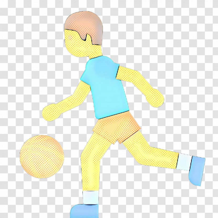 Retro Background - Ball - Player Soccer Kick Transparent PNG