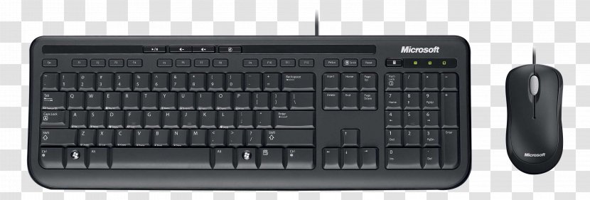Computer Keyboard Mouse Microsoft 600 Desktop Dsp Pack Black Transparent PNG