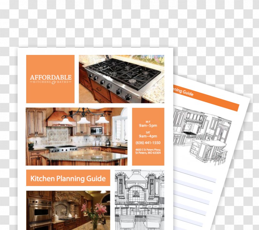 Kitchen Cabinet Bathroom Cabinetry - Brochure - Flyers Interior Design Transparent PNG