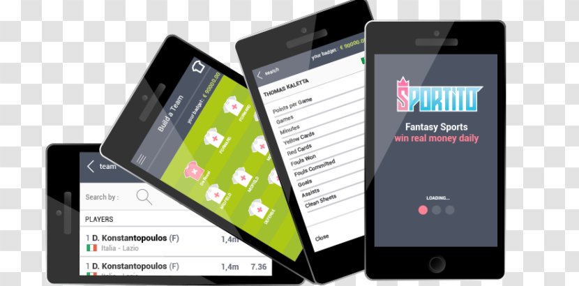 Feature Phone Daily Fantasy Sports Football Smartphone - Handheld Devices - Fixedodds Betting Transparent PNG