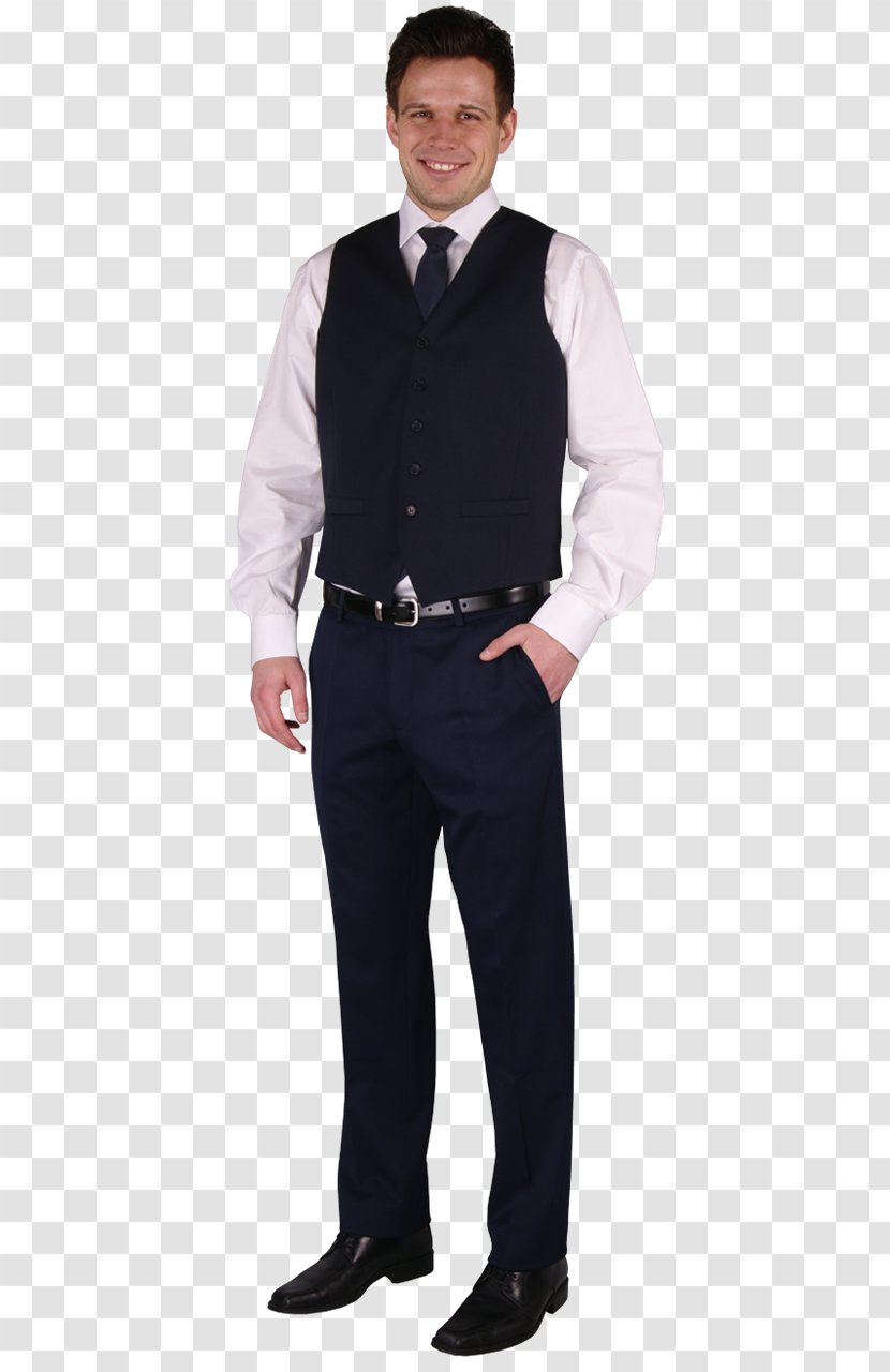Tuxedo Costume Outerwear Necktie Businessperson - Standing - Fashion Waistcoat Transparent PNG