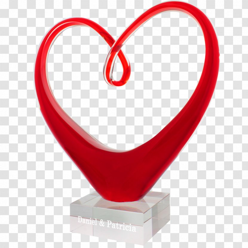 Heart Sculpture Gift Red Statue - Body Jewelry Transparent PNG