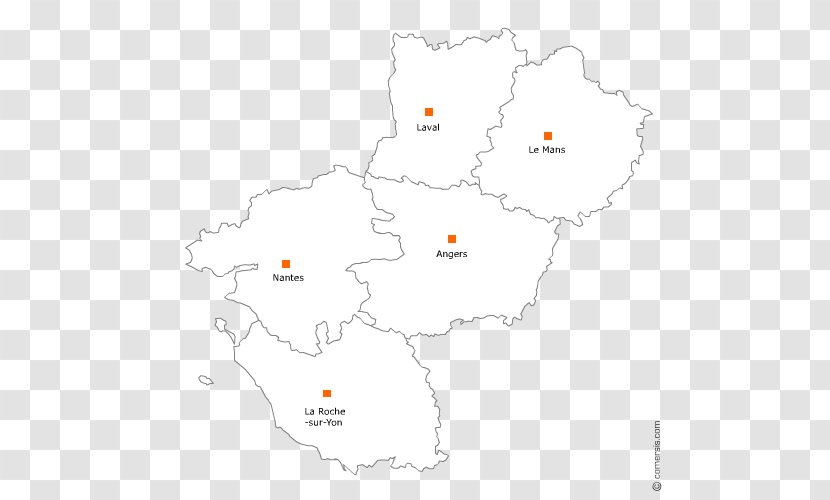 Nantes Map Animal Tuberculosis Departments Of France Transparent PNG