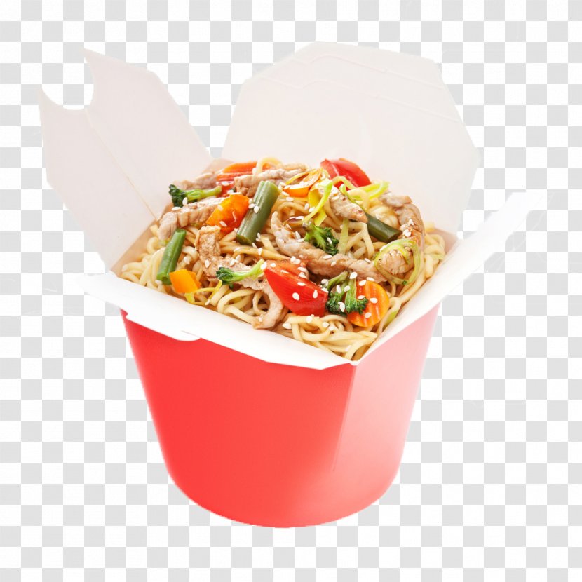 Take-out Pasta Fast Food Fried Noodles Chinese - Asian Transparent PNG