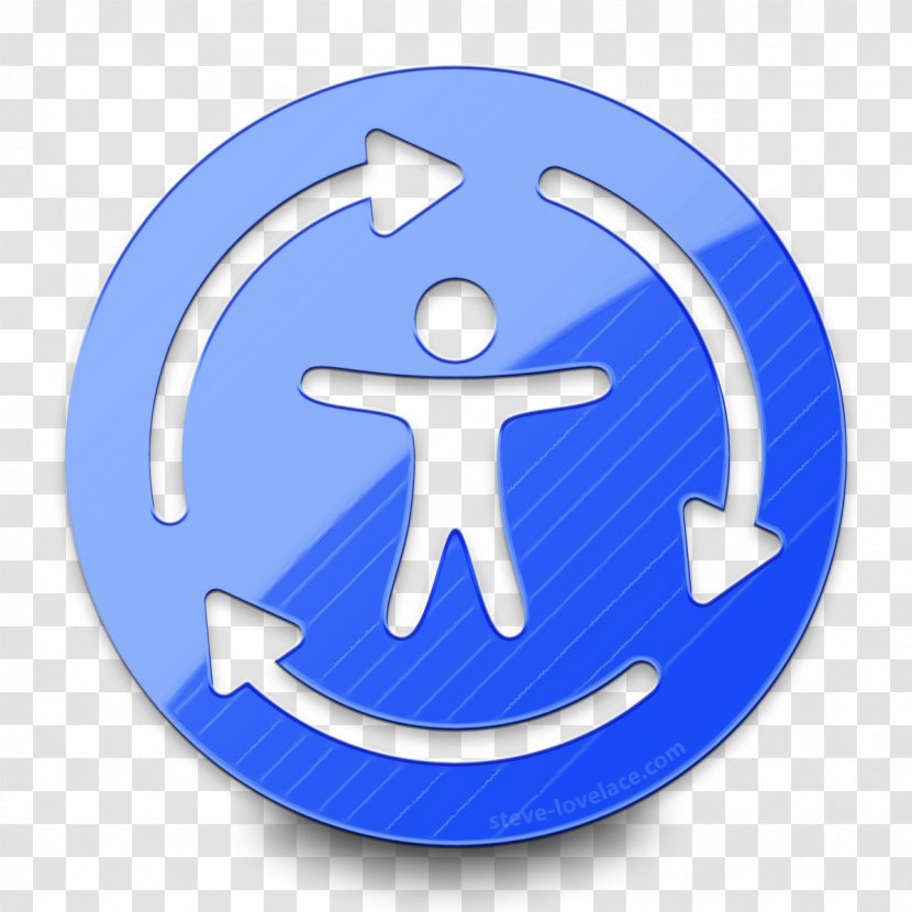 Blue Electric Sign Symbol Circle - Wet Ink - Logo Transparent PNG