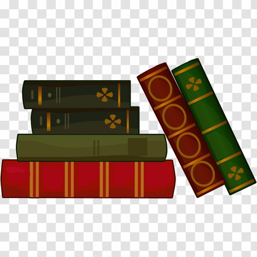 Cartoon Illustration - Books Transparent PNG