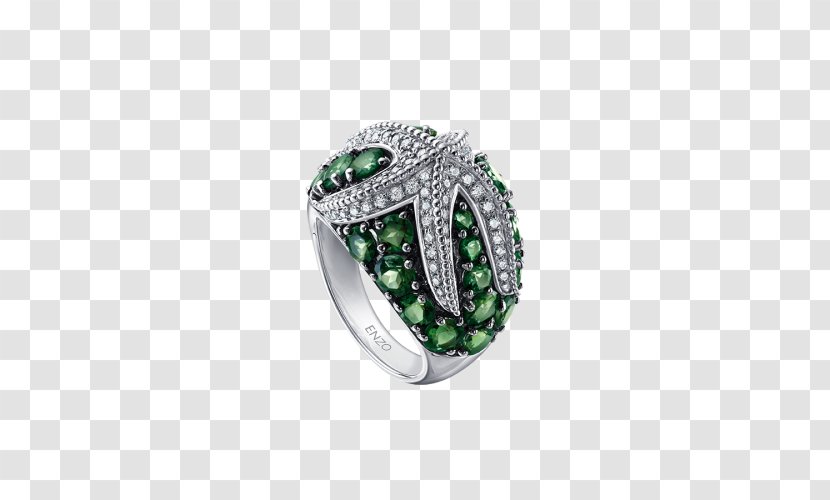 Emerald Tourmaline Jewellery Ring Green - Sapphire - Enzo Transparent PNG