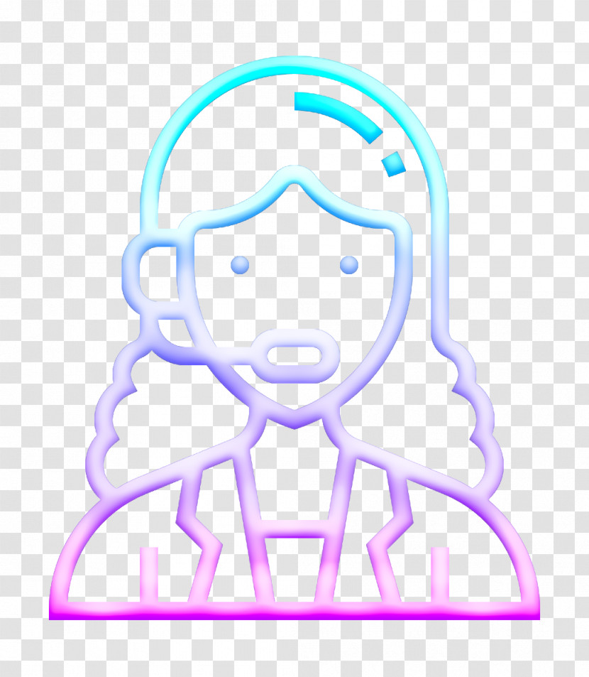 Careers Women Icon Customer Service Agent Icon Support Icon Transparent PNG