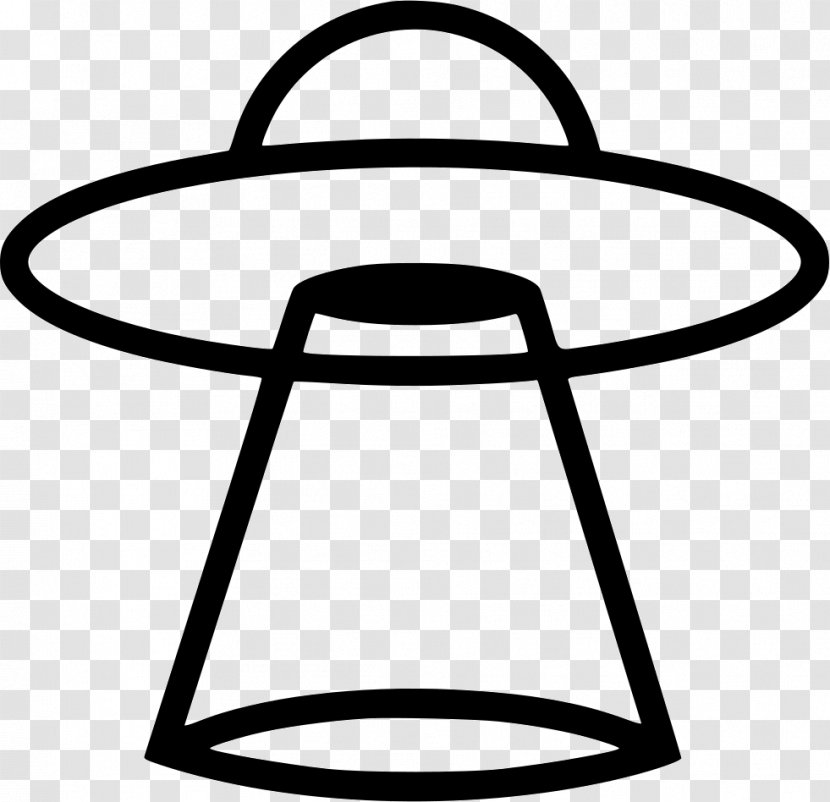 Unidentified Flying Object Saucer Clip Art - Black And White - Ufos Transparent PNG