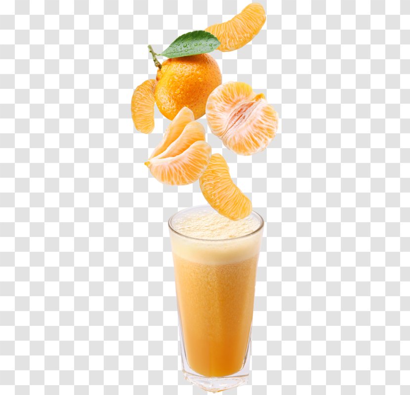 Orange Juice Mandarin Tangerine Drink - Smoothie Transparent PNG