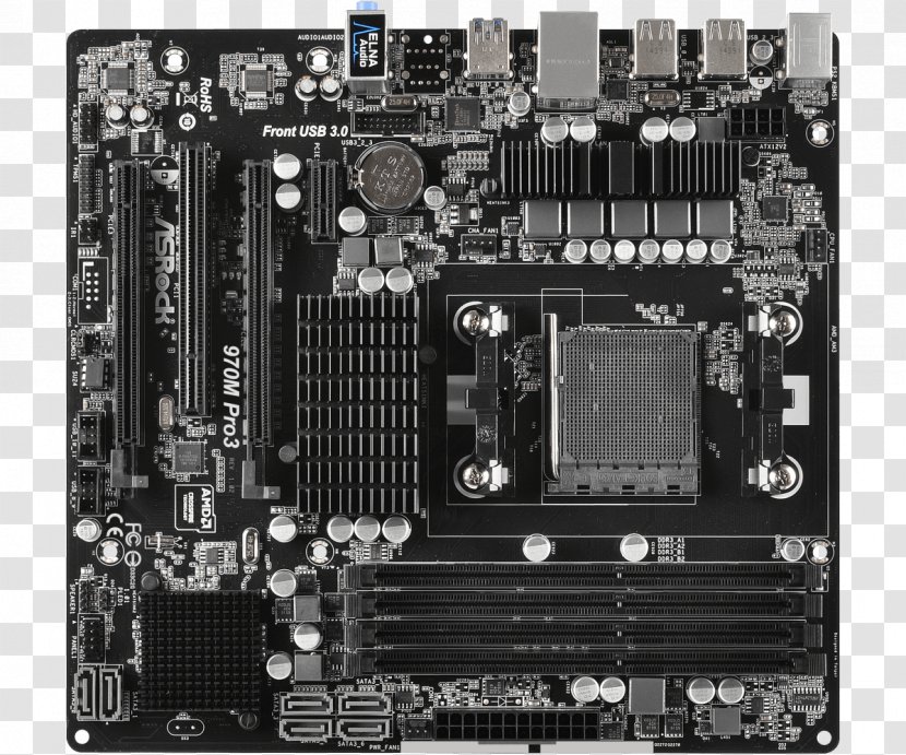 MicroATX Socket AM3+ Motherboard - Computer Accessory Transparent PNG