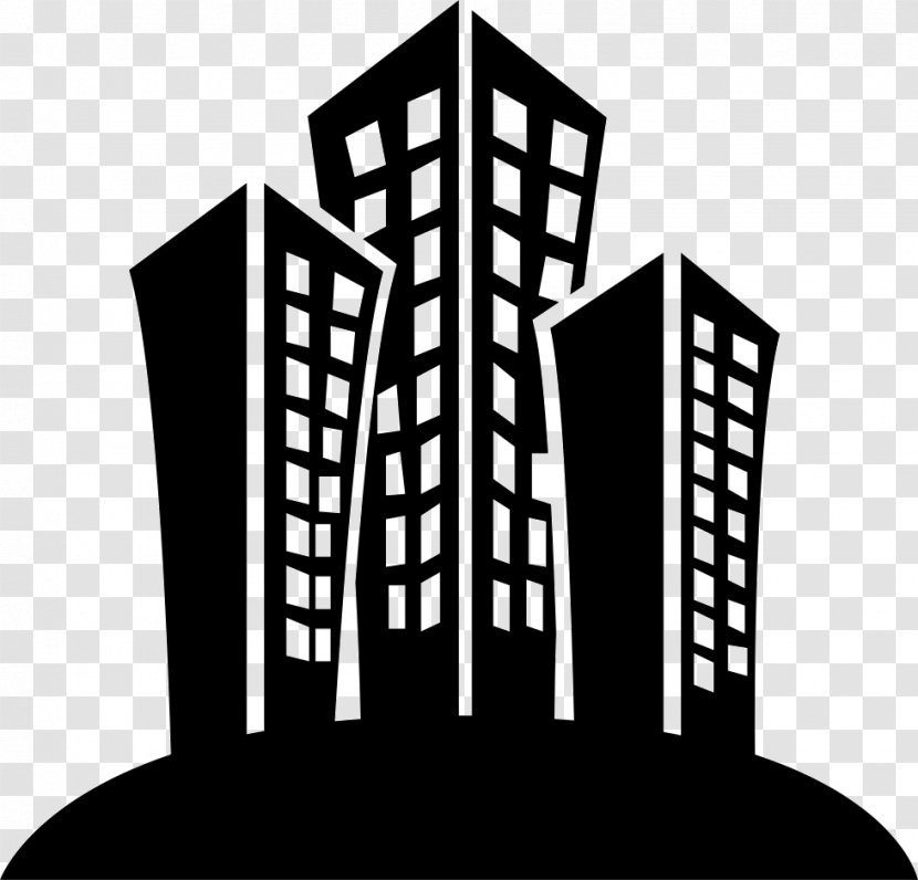 Building Business Apartment Clip Art - Black And White Transparent PNG