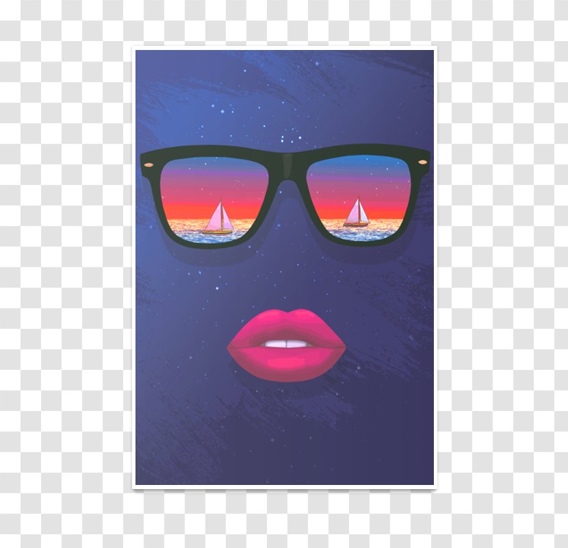 Sunglasses Goggles Modern Art Rectangle - Chinese Dream Poster Transparent PNG
