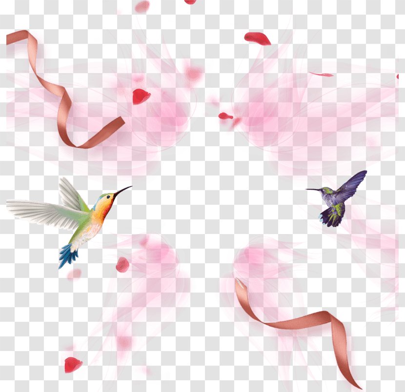 Ribbon Image Pink Desktop Wallpaper - Rose Transparent PNG