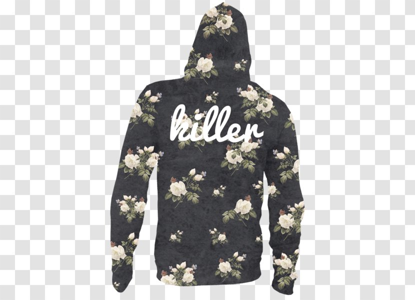 Hoodie Product - Watercolor - Roses Off White Transparent PNG